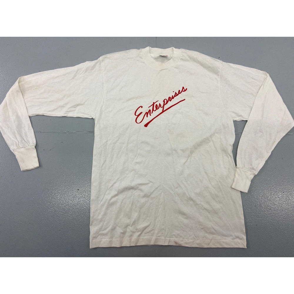 vintage enterprises long sleeve tshirt unisex size‎ XL single stitch